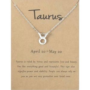 Taurus zodiac sign necklace. New with tags. ♉️ ♉️♉️